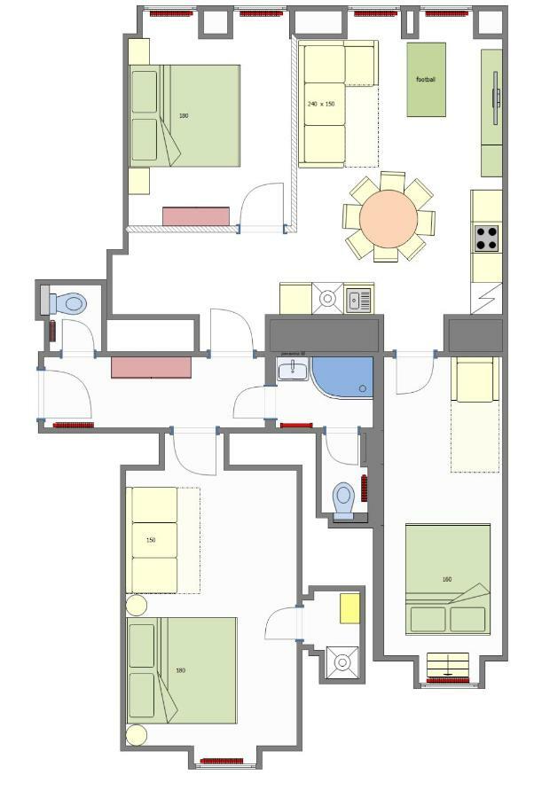 פראג 3Bdr Ruterra Apt With Table Football מראה חיצוני תמונה